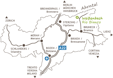 Karte Südtirol